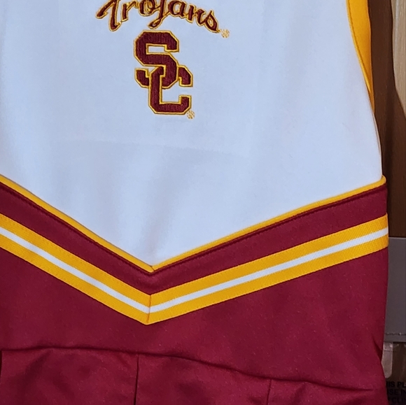 USC TROJANS NIKE HIGH QUALITY STITCHED TODDLER CHEERLEADER DRESS SET - Picture 4 of 10